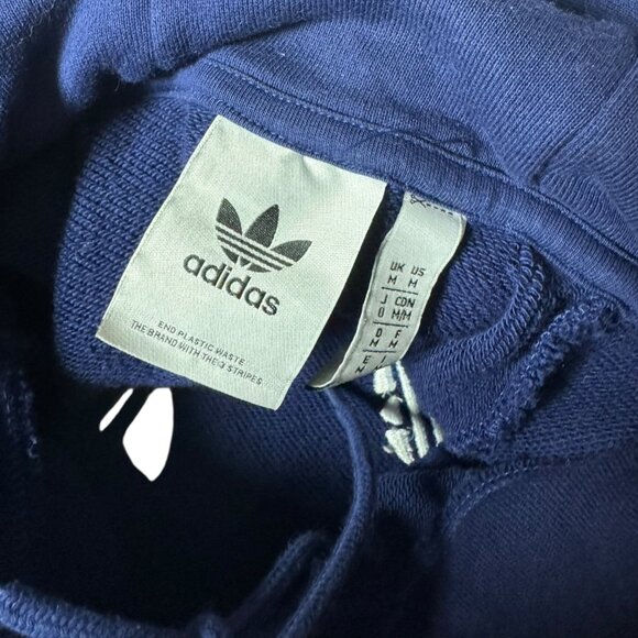 Adidas Originals Blue Trefoil Logo Hoodie Men’s Medium | Circle Logo Pullover Sw - Picture 5 of 6